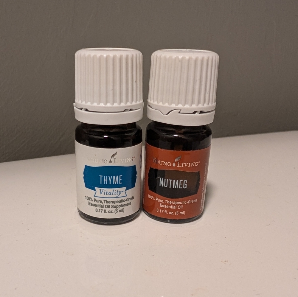 New Young Living 5mL Nutmeg + Thyme Bundle
